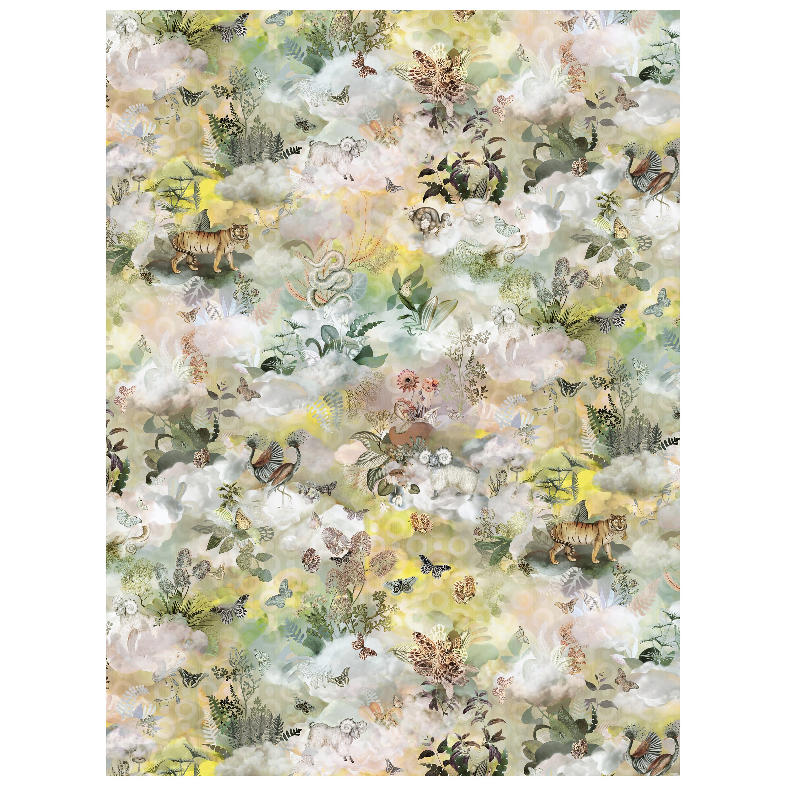 Grand tapis rectangulaire Memento Medley Twilight de Moooi en laine avec finition ourlet blind