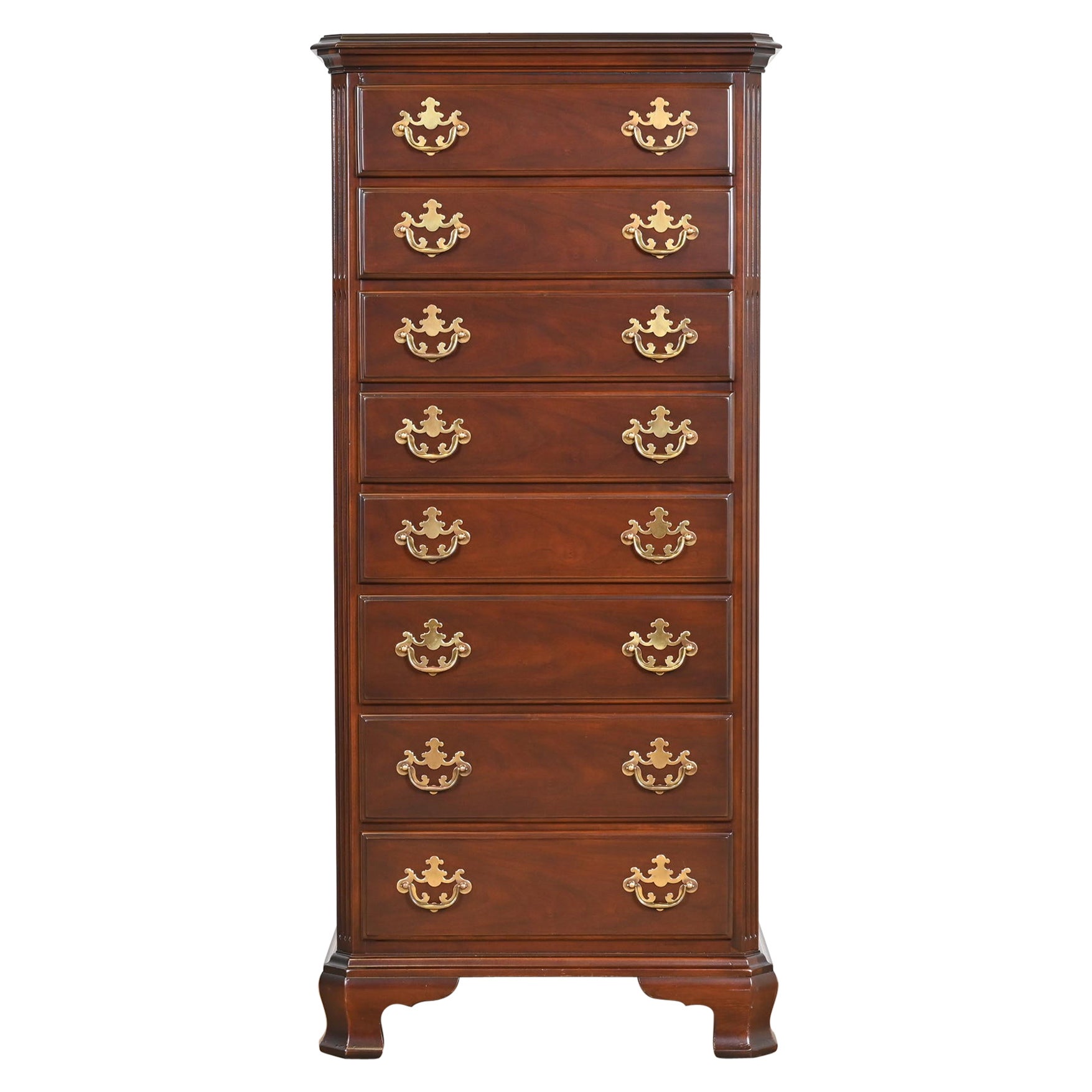 Drexel Heritage Georgian Solid Cherry Wood Lingerie Chest