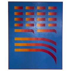 Lyle Braden Abstract Painting, 1983
