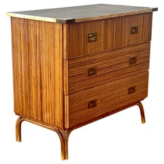 French Bamboo Dresser