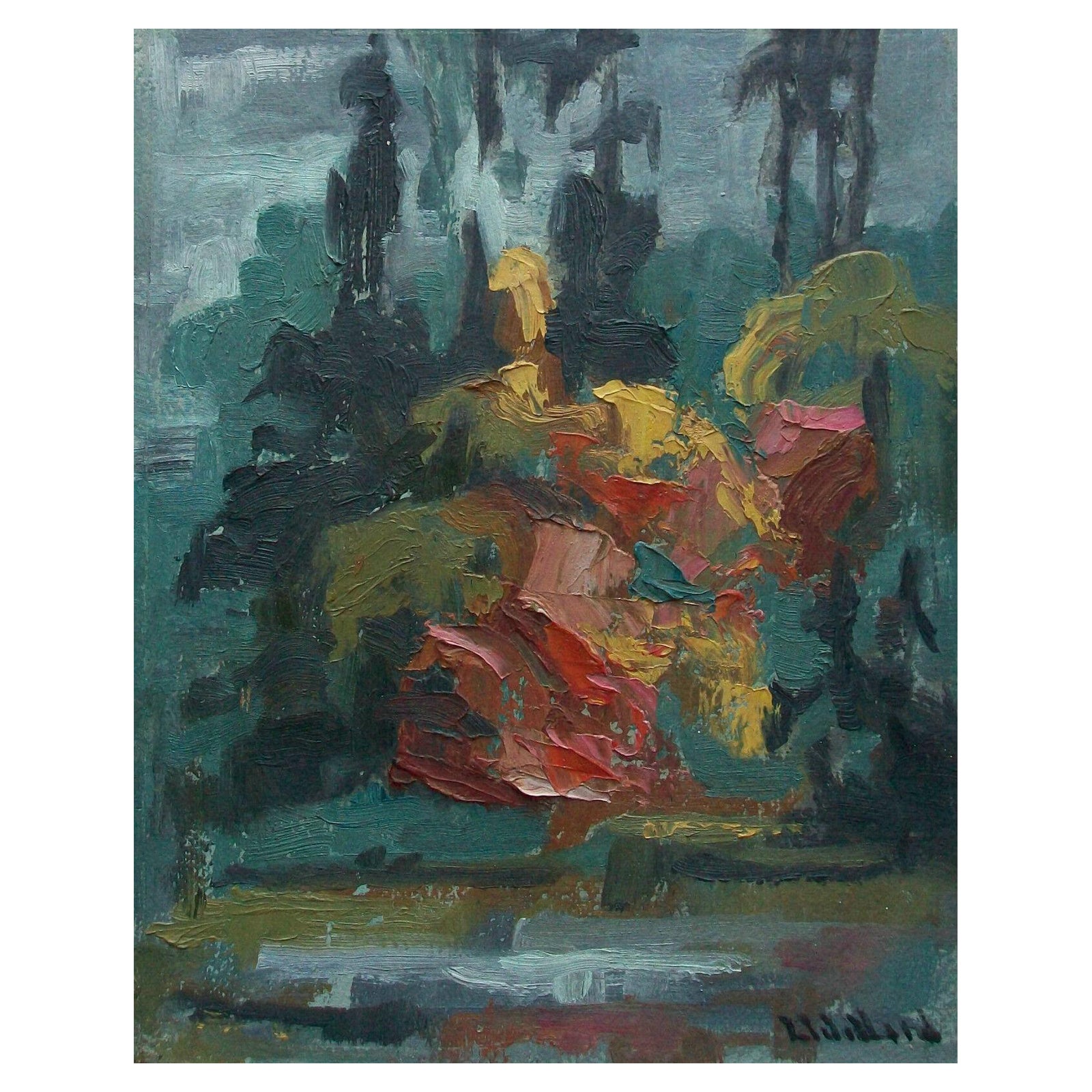 Laura Wellard, Cacophony, Mid Century Expressionist Painting, Canada, C.1969 For Sale