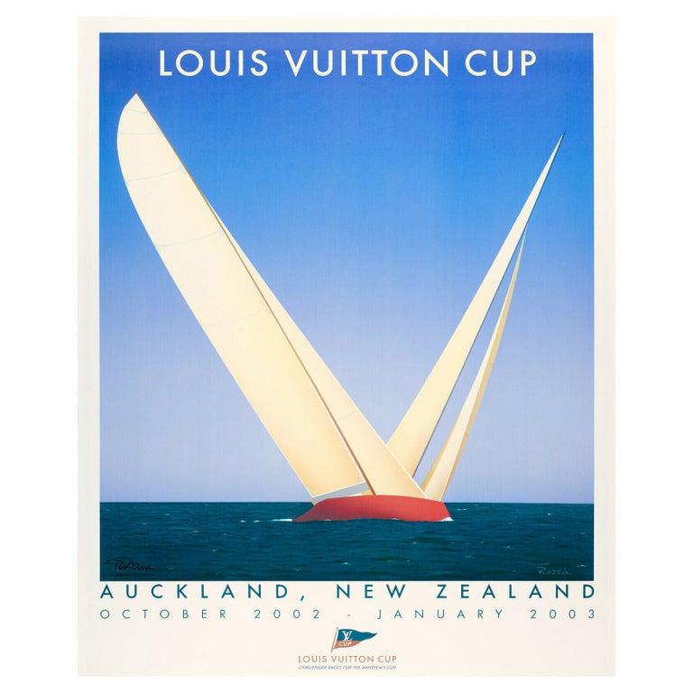 Razzia, 2002, Original Louis Vuitton Cup Sailing Poster, Auckland New  Zealand at 1stDibs