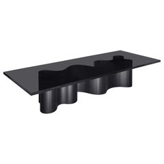 Contemporary Dining Table, Black Polished Resin, by Erik Olovsson