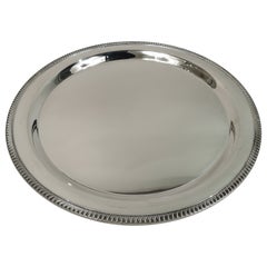 Large and Traditional American Sterling Silver Party Platter Tray