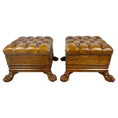 Pair of 19th C. English Footstools