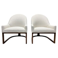 Mid-Century Modern Sculptural Pair Side Chairs