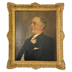 Antique Oil on Canvas Portrait of a Gentleman