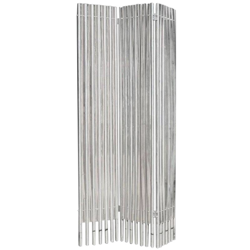 Lucite and Aluminum Acrylic Wall Divider by Charles Hollis Jones For Sale