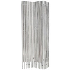 Lucite and Aluminum Acrylic Wall Divider by Charles Hollis Jones