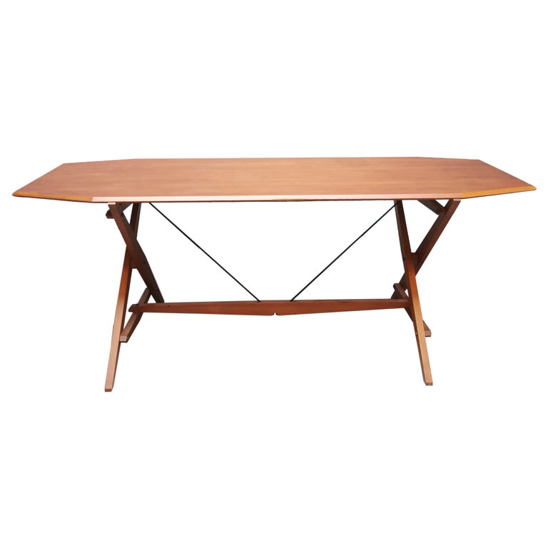 Cavalletto In Legno Pieghevole 75x100h Cm Da Lavoro Di Pino Supporto Per Tavolo - Foto 7