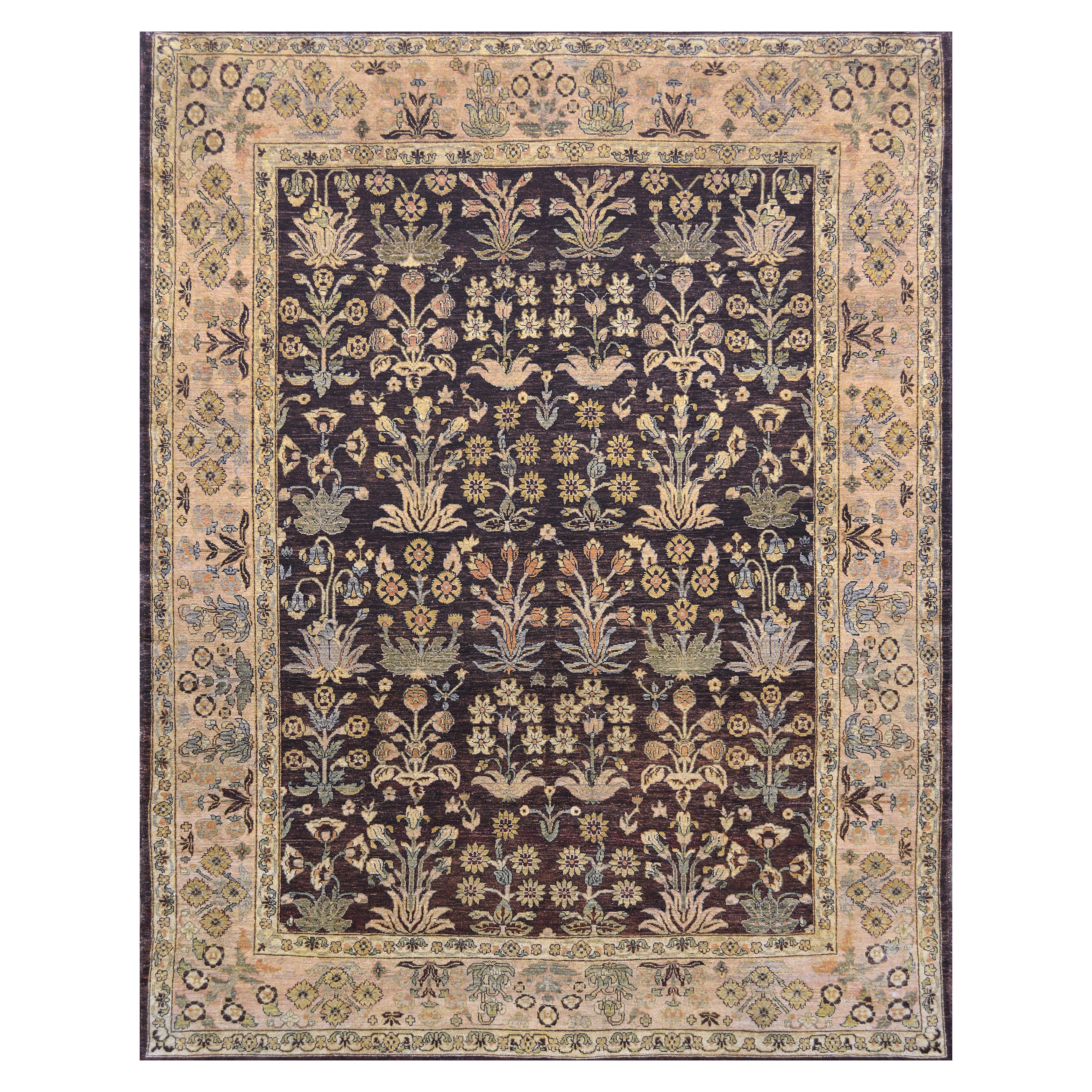 High Quality Agra Inspired Handwoven Wool Rug For Sale