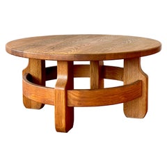 1940's French Oak Coffee Table