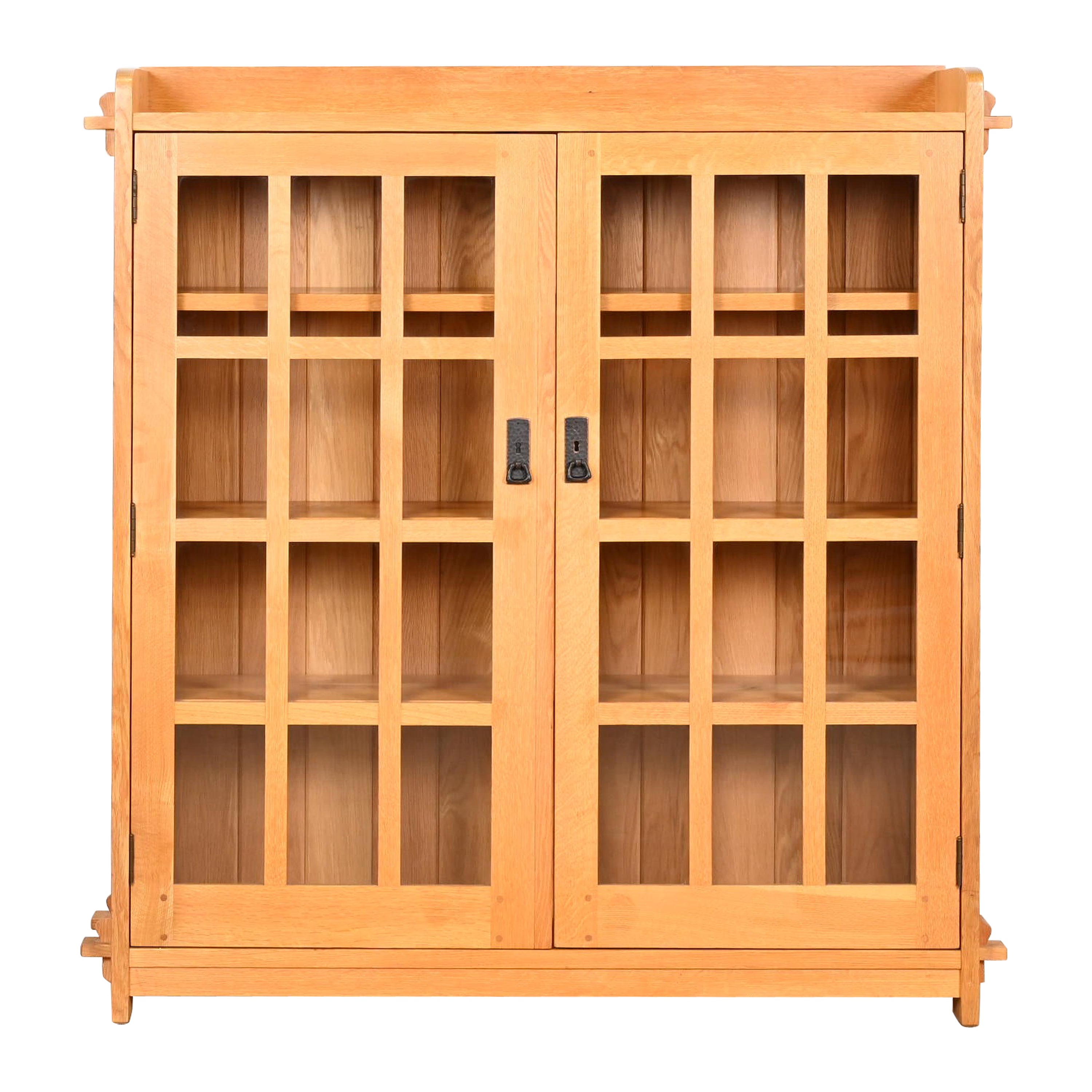 Stickley Mission Oak Arts & Crafts Bookcase Cabinet