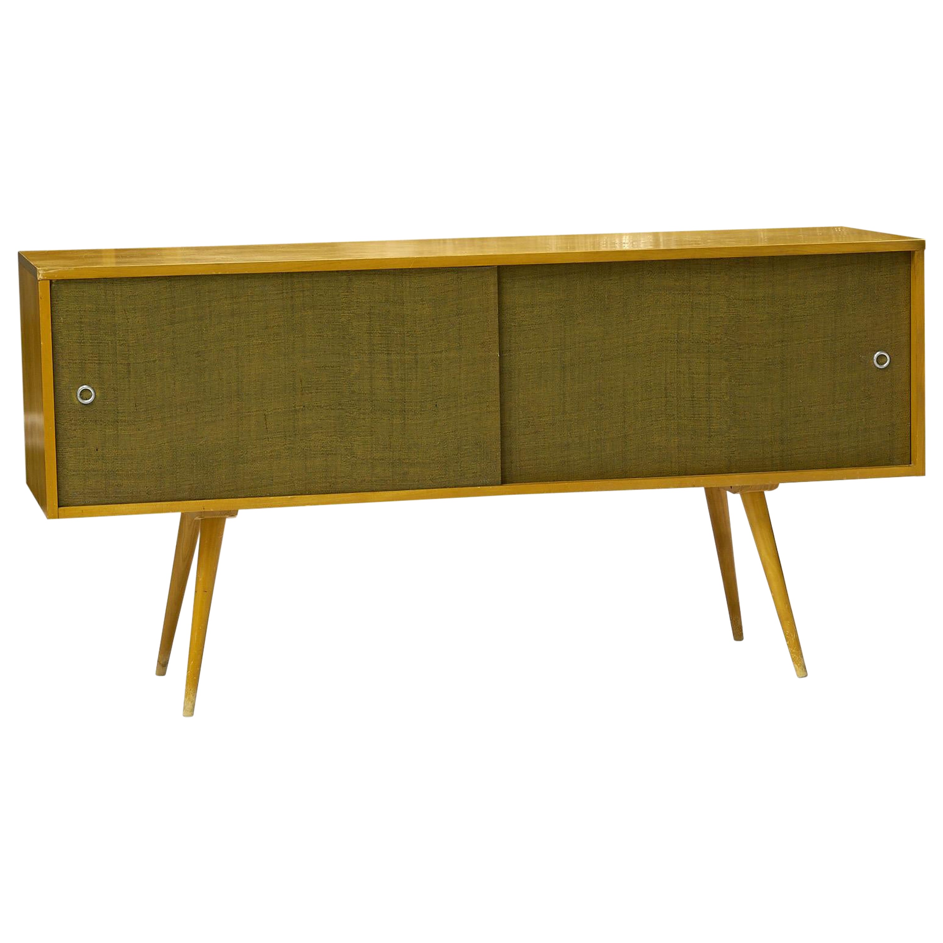 Paul McCobb Winchedon Planner Group Grasscloth Credenza For Sale