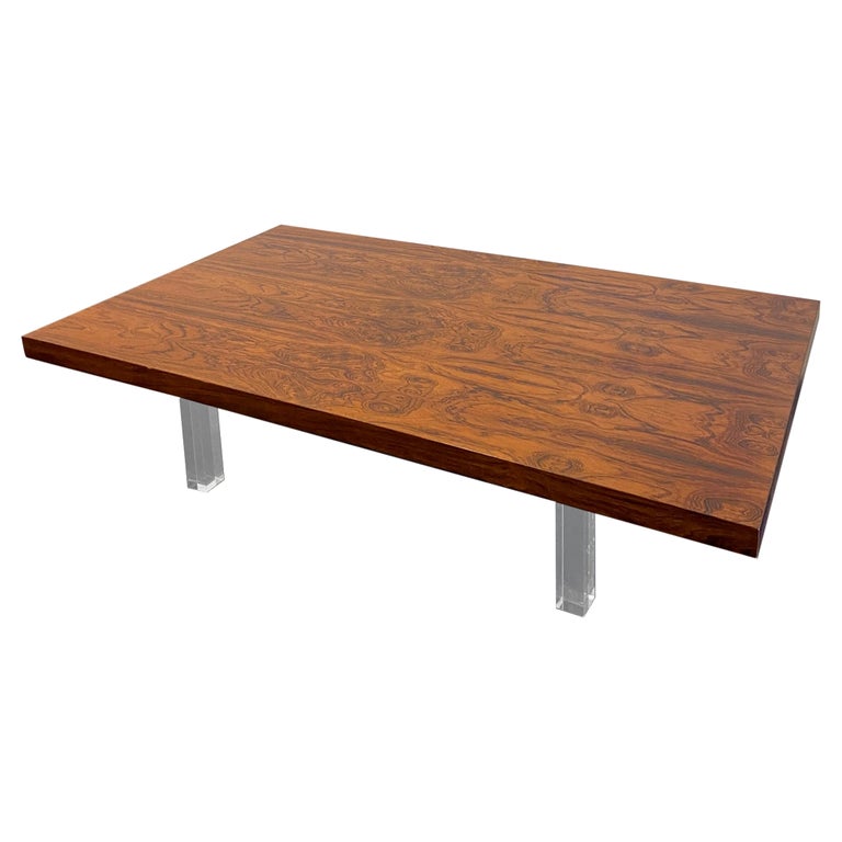 Rare Milo Baughman for Thayer Coggin Rosewood Coffee Table For Sale at
