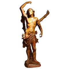 Carved Wood Saint Sebastien, Southern Germany, c. 1510-1520