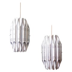 Rare Pair of Philips Pendant Lamps, 1960's