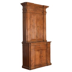 Early 19th Century, Walnut Due Corpe or Two-piece Cupboard