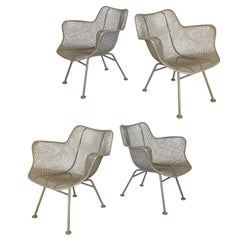 Set of Four 1950's Woodard Sculptura Chairs