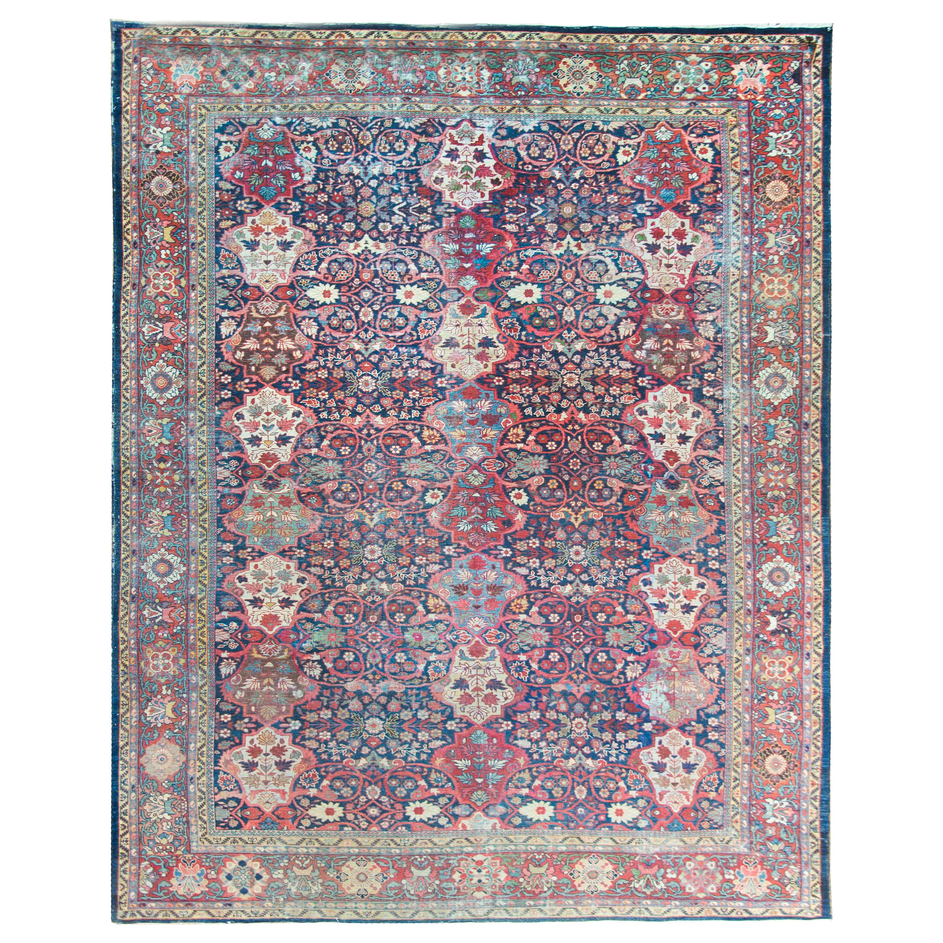 Early 20th Persian Mahal Rug For Sale