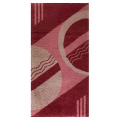 Tapis Art Déco anglais des années 1930 (93 x 178 cm)