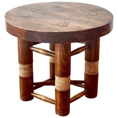 Charles Dudouyt Rope End Table