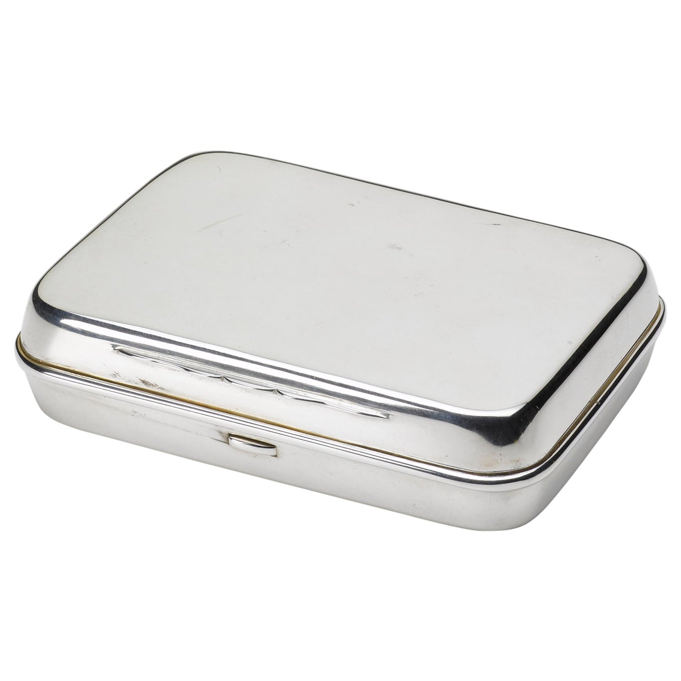 Hallmarked Silver Plated Keepsake Box, Sheffield, Uk, Circa 1900