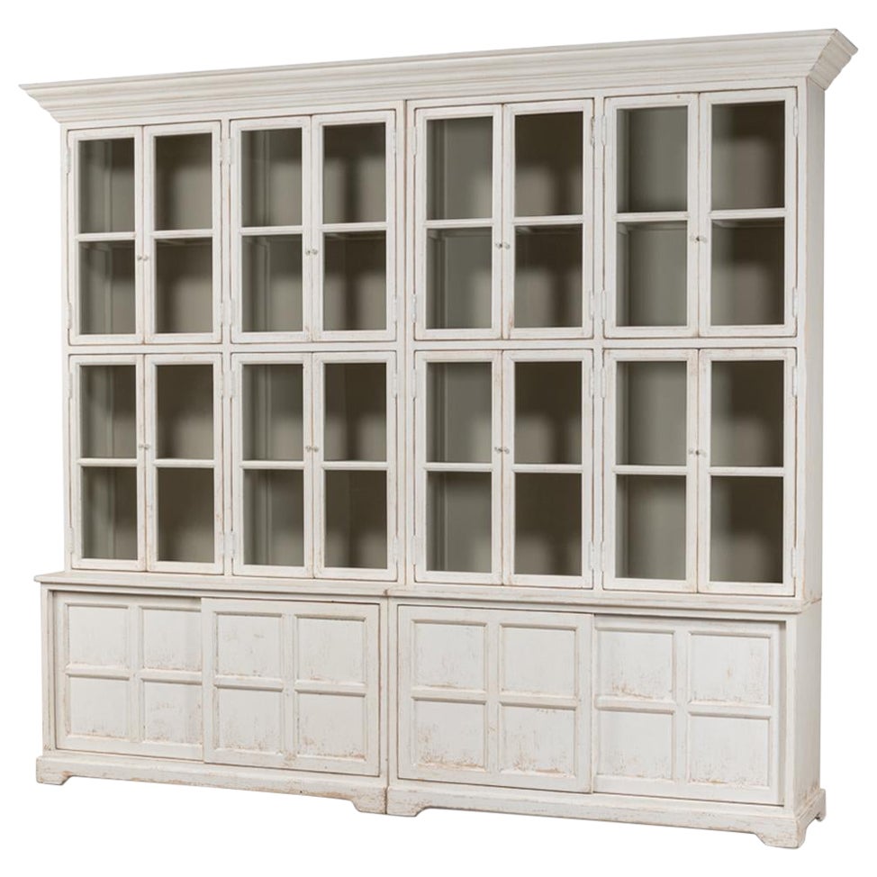 Country Painted Bookcase For Sale