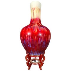 Vintage Large Chinese Vase 20th Century