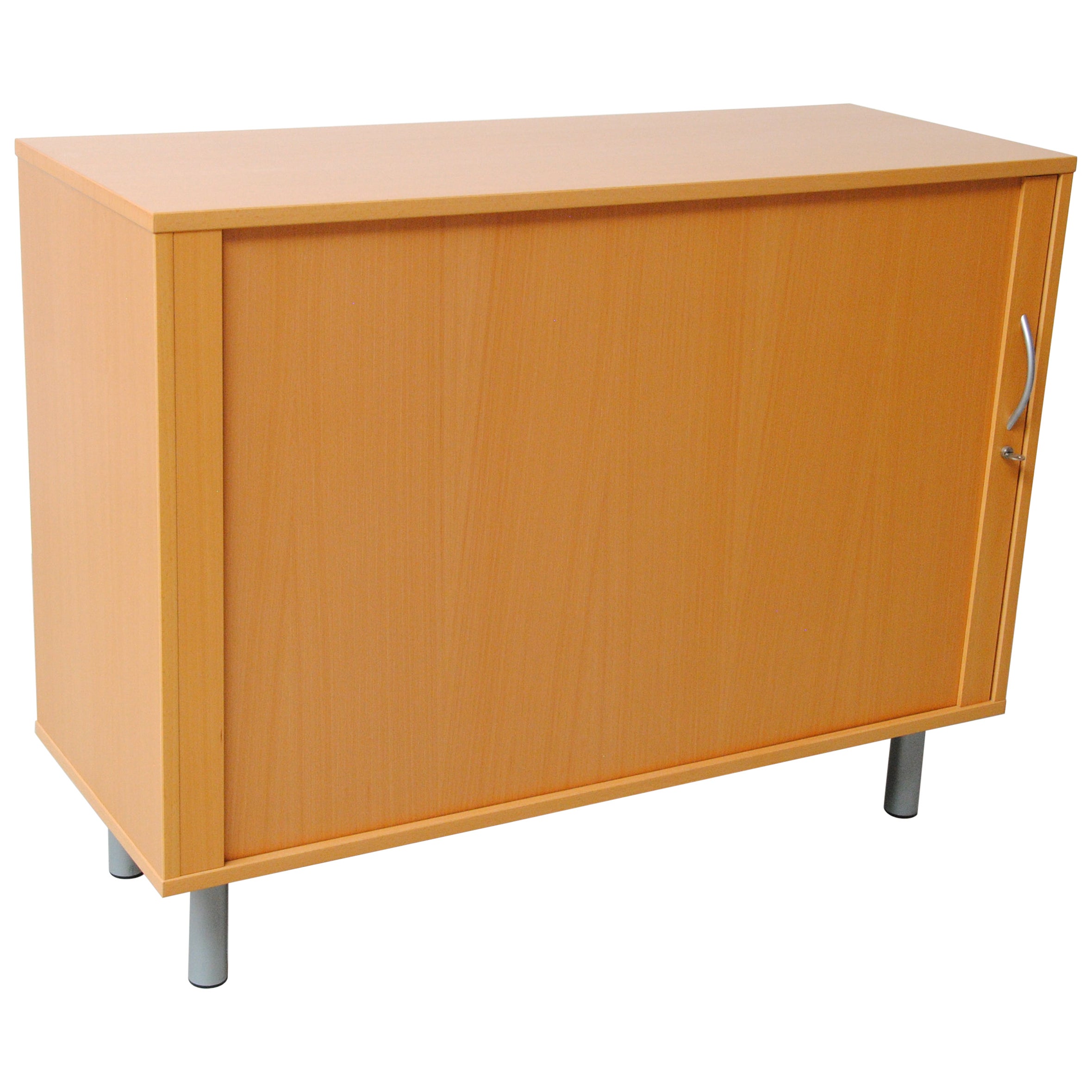 Danish Bent Silberg Beech Cabinets with Jealousy Doors by Bent Silberg Mobler For Sale