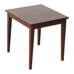 Vintage 1970's Fully Restored Small Danish Rosewood Side Table by Kvalitet Form Funktion