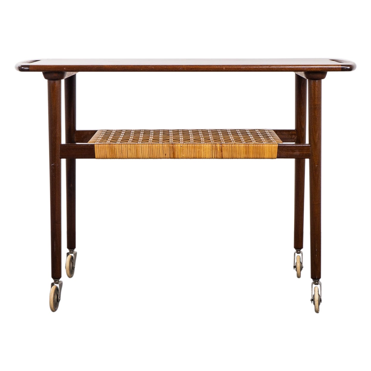 Deco Copper Bar Cart with Rattan Handles at 1stDibs bar cart handles