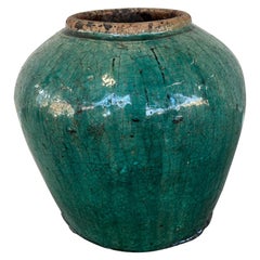 19th Century Ceramic Chinese Ginger Jar