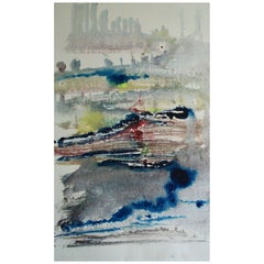 Vintage M. L. Wallace, 'Morning Haze', Modernist Watercolor Painting, Canada, 1972