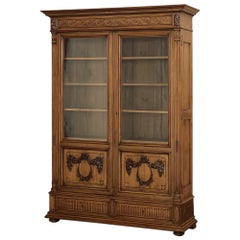 Used 19th Century French Louis XVI Walnut Bookcase