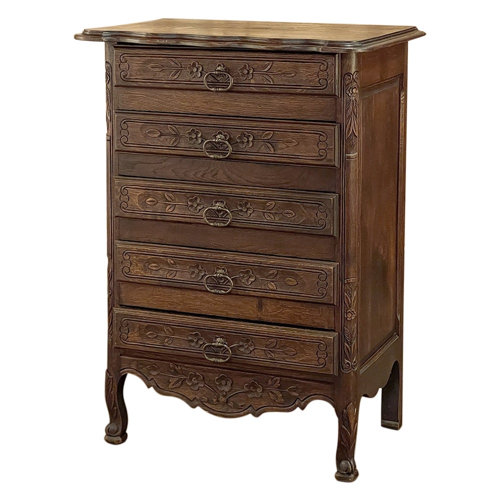 Antique Country French Commode, Chiffoniere For Sale