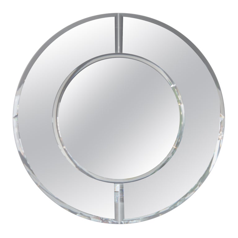 Karl Springer Saturn Mirror For Sale at 1stDibs