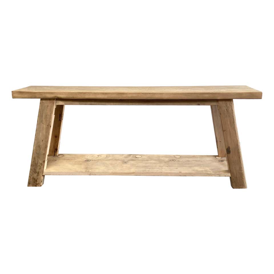 Custom White Oak Reeded Base Dining Table Entry For Sale at 1stDibs ...