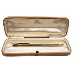 Queen Elizabeth II Retro & Presented Parker Gold Filled Pen from Blackburn Visit