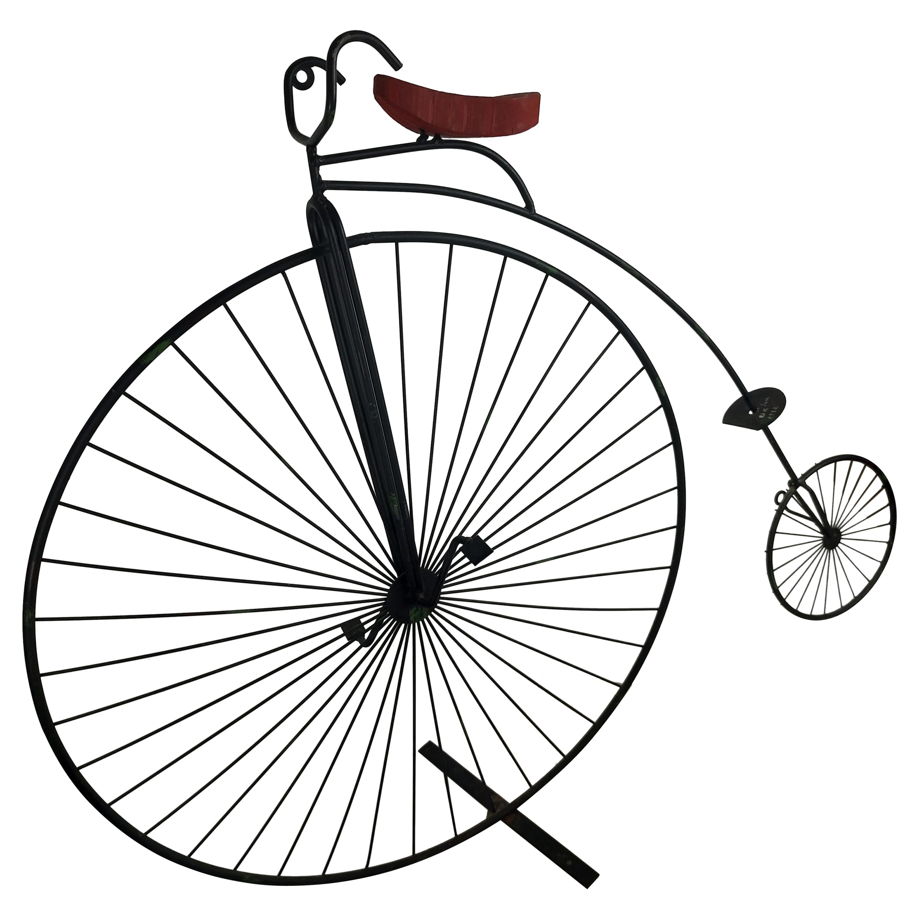 Bicicletta scultorea da tavolo o da parete di Curtis Jere, metà del secolo scorso In condizioni buone in vendita a Port Jervis, NY
