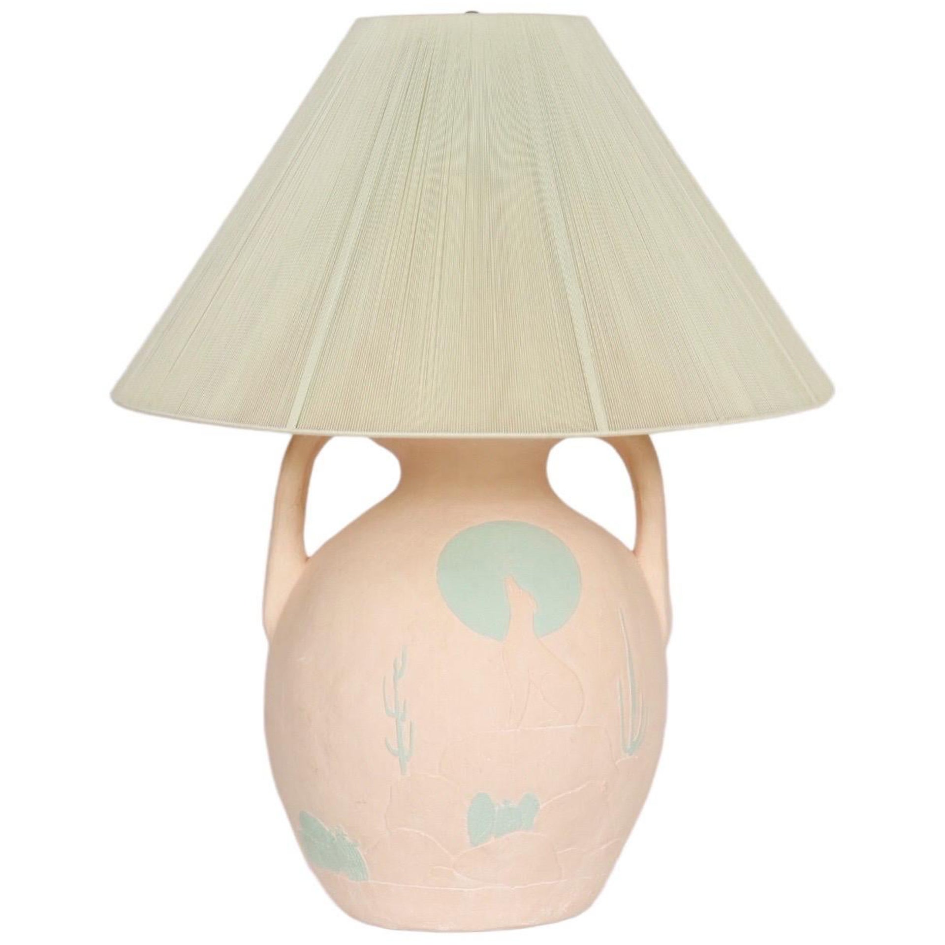 Southwestern Earthenware Amphora Table Lamp