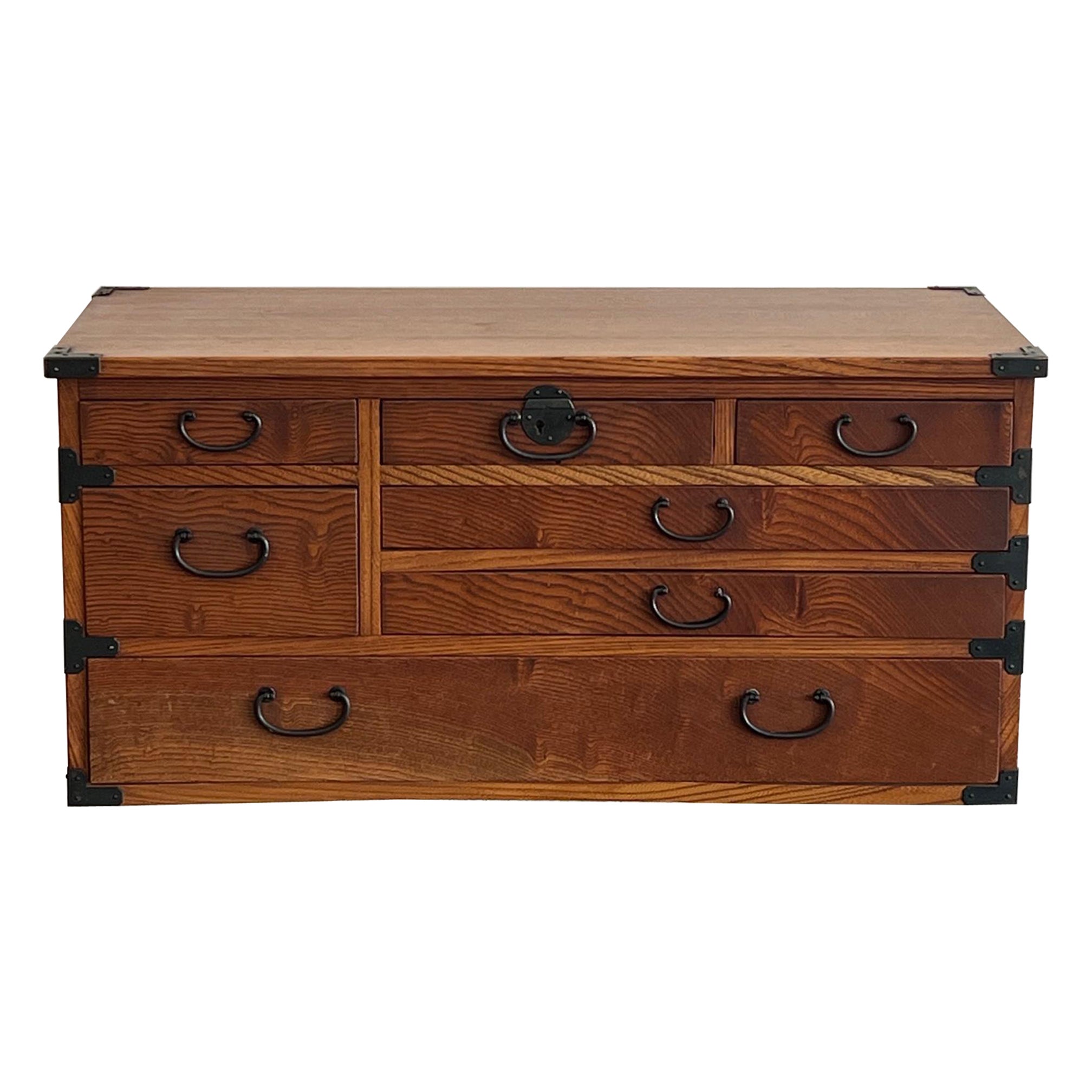 Japanese Tansu Jewelry Chest For Sale
