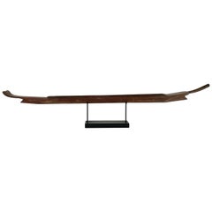 Early 20th Century Carved Teak Model Boat from Thailand