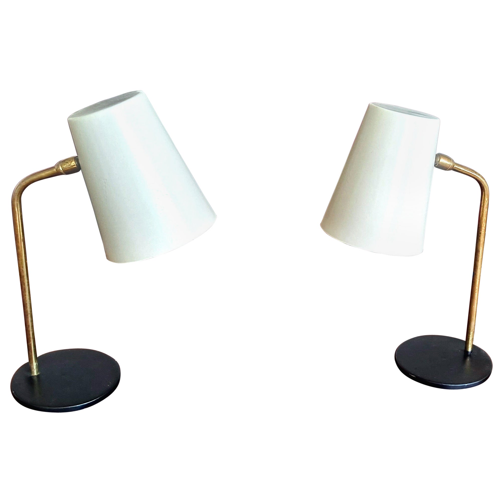 Coppia di lampade da tavolo Stillux in vendita