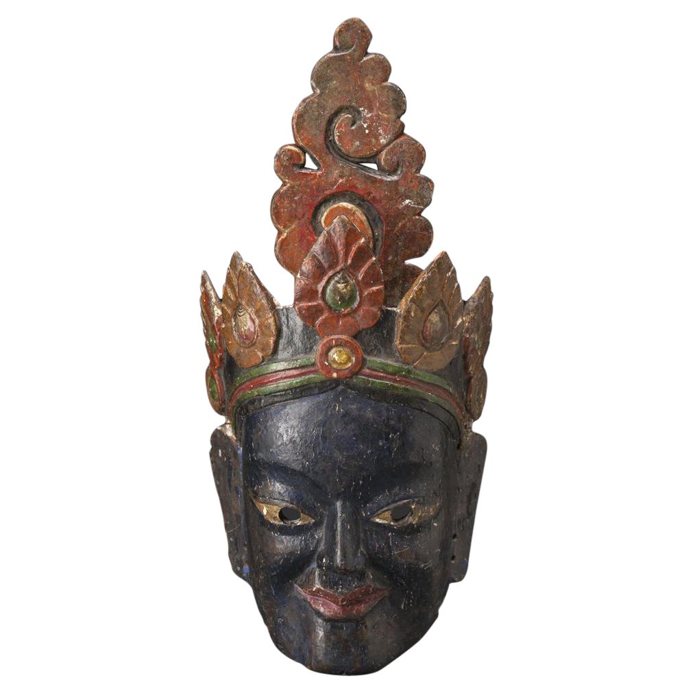 Late 19th-Early 20th Century Buddhist Mask, Highlands of Ladakh