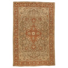 Antiker handgewebter persischer Teppich im Tabriz-Design