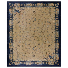 Chinesischer Peking-Teppich des frühen 20. Jahrhunderts ( 8''2 x 9''9 - 250 x 300)