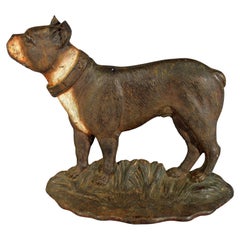 American Cast Iron Doorstop in the Form of a Boston Terrier