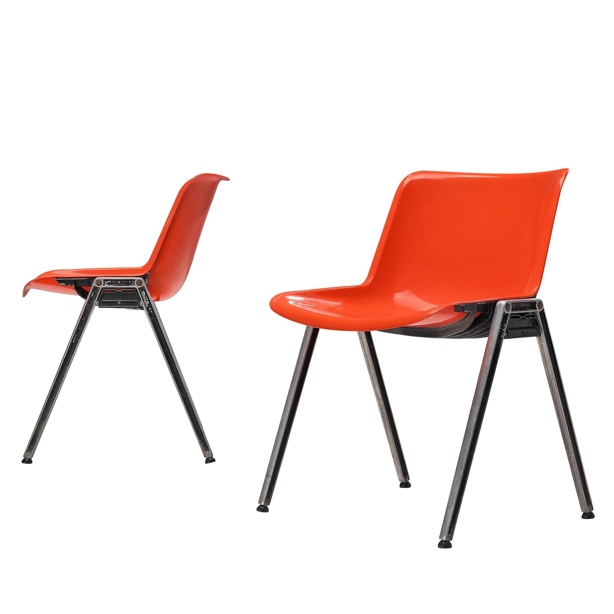 Centro Progetti Tecno Pair of Stackable ‘Modus’ Chairs