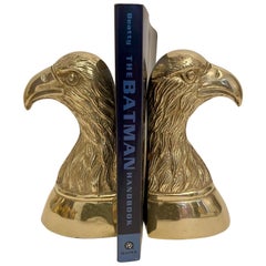Pair of Vintage Brass Eagle Bookends